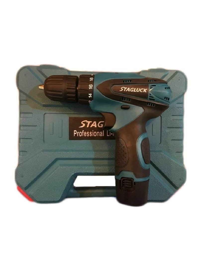 Trapano Avvitatore A Batteria A Litio Valigetta 14.4v Cordless Doppia Batteria         