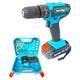 Trade Shop - Trapano Avvitatore A Batteria A Percussione Da 48v Mandrino Autoserrante Luce Led         