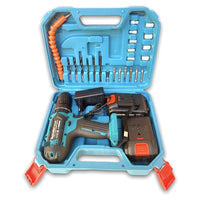 Trade Shop - Trapano Avvitatore A Batteria A Percussione Da 48v Mandrino Autoserrante Luce Led         