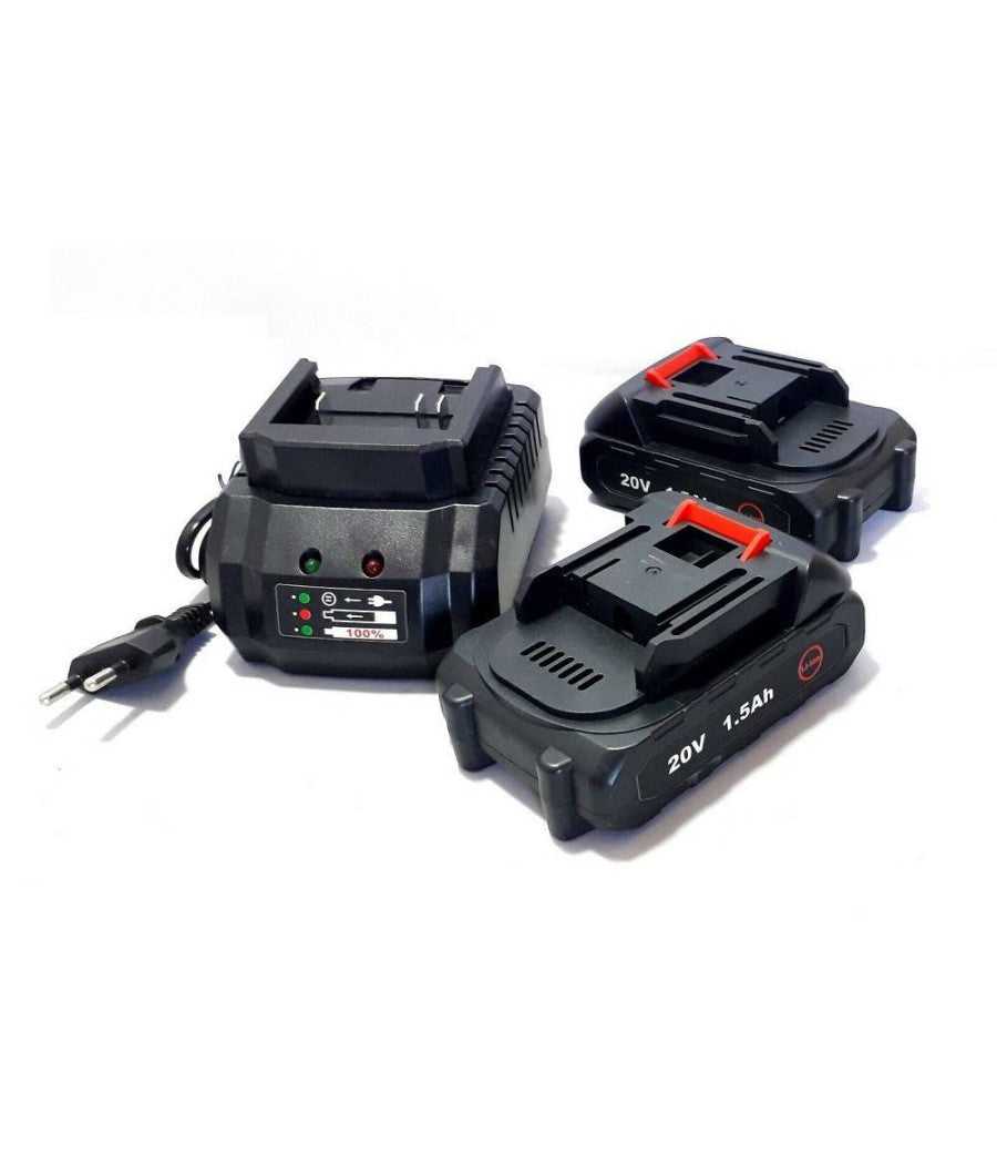 Trapano Avvitatore A Batteria Litio A Percussione 20v Doppia Batteria + Valigia         