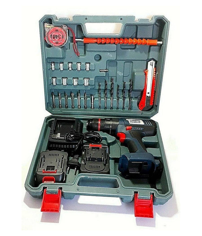 Trapano Avvitatore A Batteria Litio A Percussione 20v Doppia Batteria + Valigia         