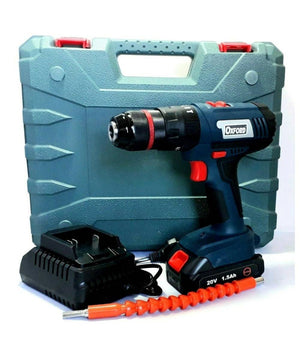 Trapano Avvitatore A Batteria Litio A Percussione 20v Doppia Batteria + Valigia         