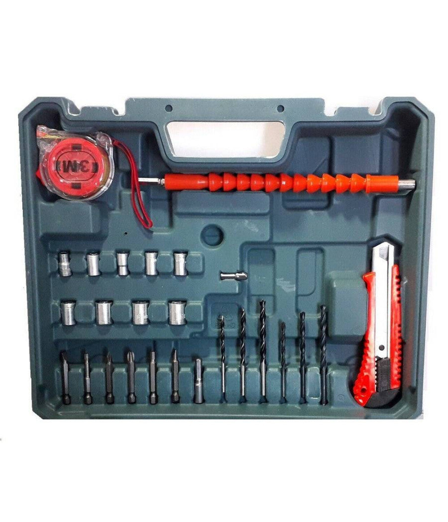 Trapano Avvitatore A Batteria Litio A Percussione 20v Doppia Batteria + Valigia         