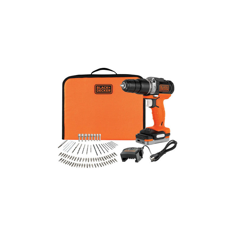 Trapano avvitatore a percussione 12V – BDCHD12S1A – compatto e leggero per lavori di precisione – Black+Decker