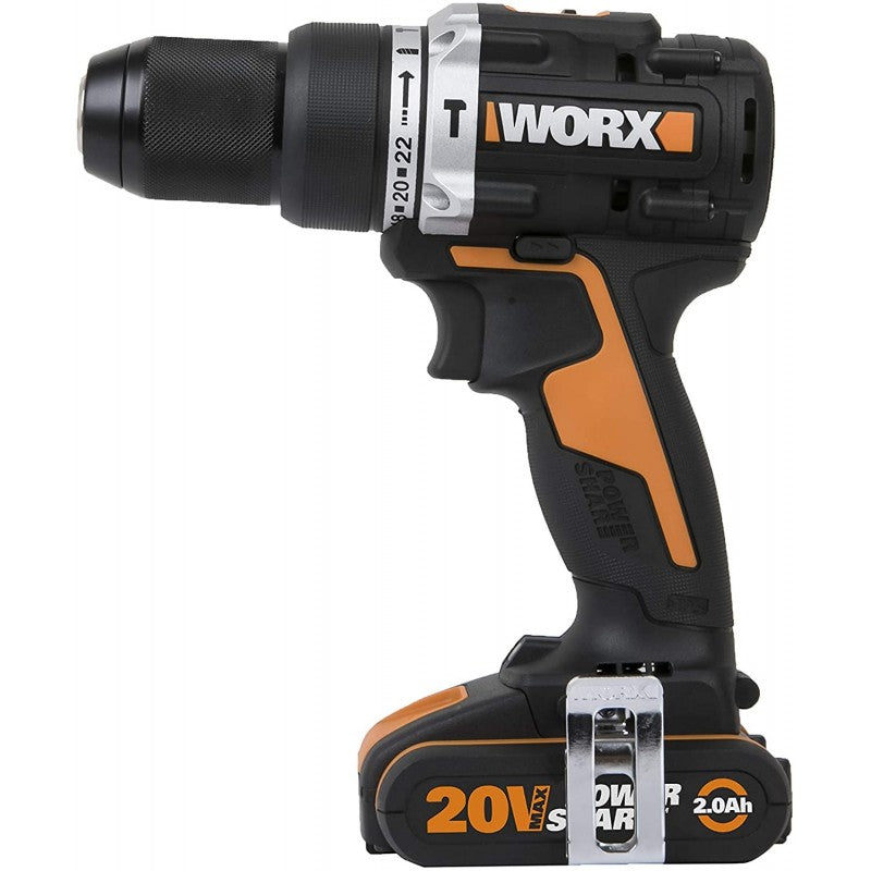 Trapano Avvitatore con Percussione Batteria da 4,0Ah Worx Wx352.1