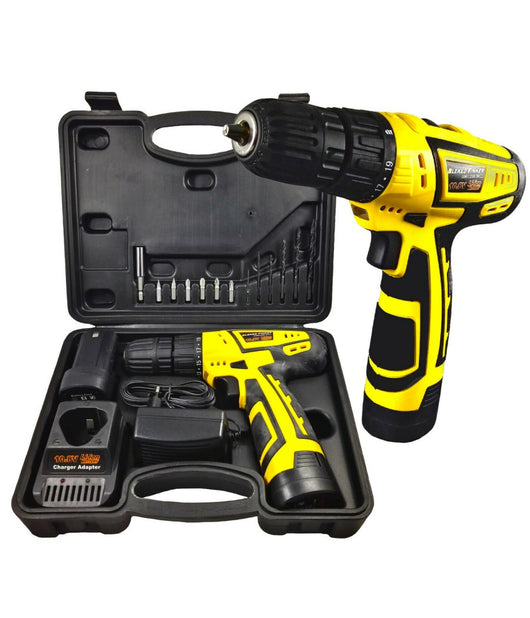 Trapano Avvitatore Cordless 10.8v Bleked Finker Egcd10v Con Valigetta E Punte         