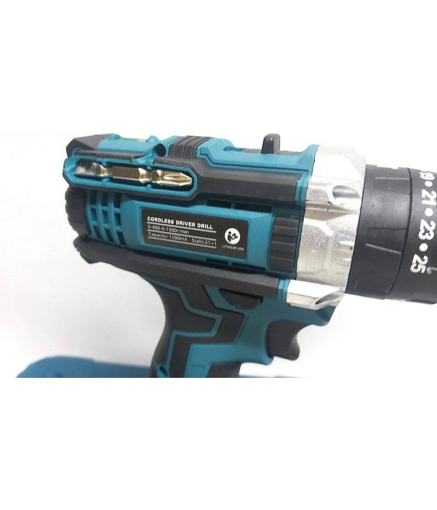 Trapano Avvitatore Doppia Batteria A Litio 36 V Max + Valigetta 26 Accessori Lld         