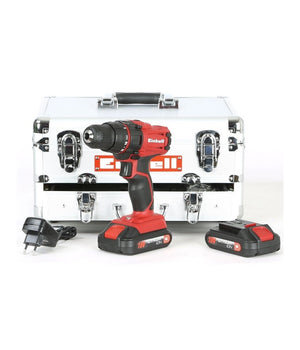 Trapano Avvitatore Einhell 18v Tc-cd 18-2 Li Kit Valigetta Alluminio         