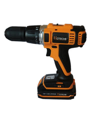 Trapano Avvitatore Percussione 2 Batterie Litio 18v 1.5a + Valigia + Accessori         