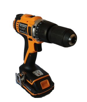 Trapano Avvitatore Percussione 2 Batterie Litio 18v 1.5a + Valigia + Accessori         