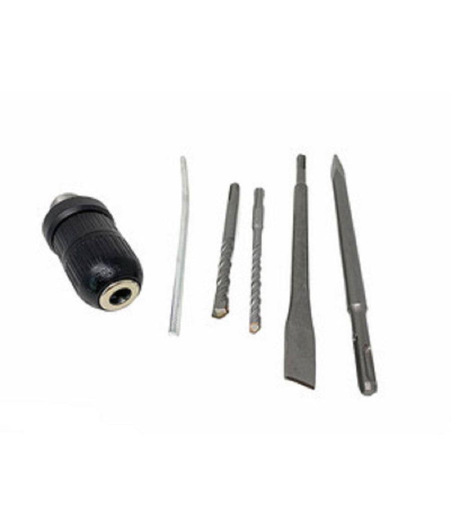 Trapano Demolitore 800 Watt Con Punte Sds Plus Tassellatore Mandrino 26 Mm         