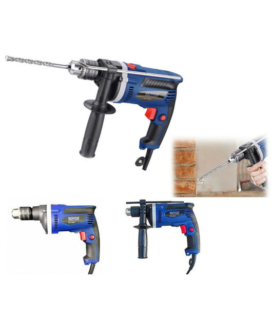 Trapano Elettrico Avvitatore A Percussione 950w Watt 3000rpm Mandrino 13mm         