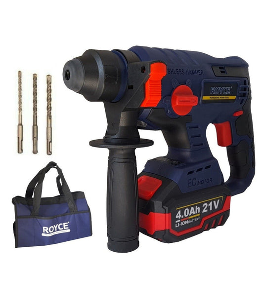 Trapano Scalpellatore A Batteria Martello Demolitore Sds Plus 4ah 21v 89862         