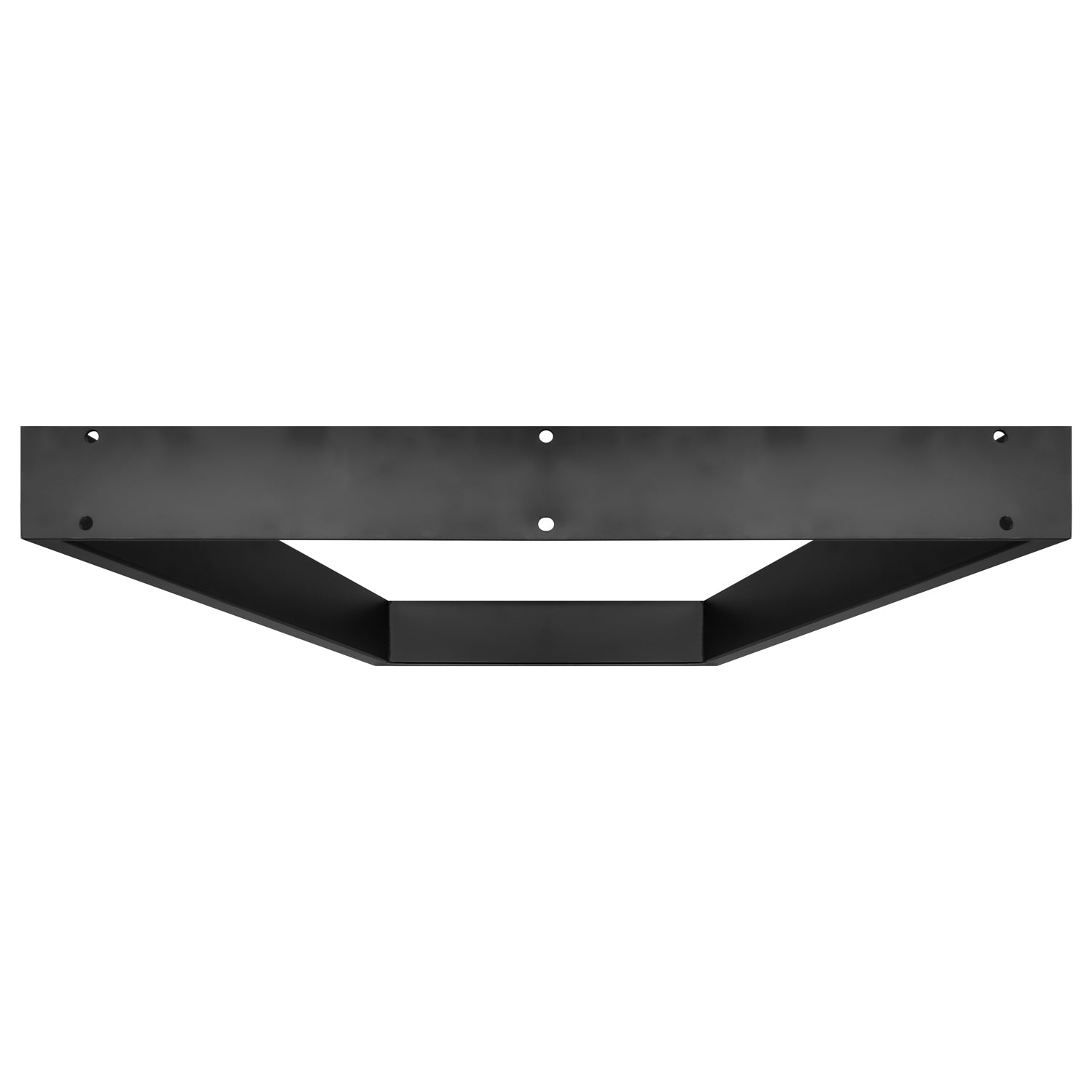 TRAPEZOID - Set di 2 piedi per tavolo in acciaio polverizzato con forma trapezoidale. Colore nero. Altezza da terra 71cm