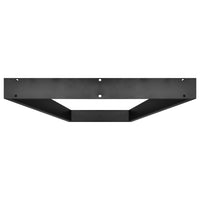 TRAPEZOID - Set di 2 piedi per tavolo in acciaio polverizzato con forma trapezoidale. Colore nero. Altezza da terra 71cm