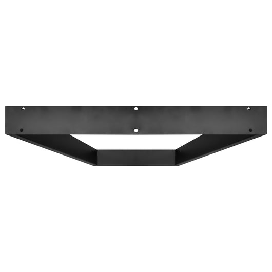 TRAPEZOID - Set di 2 piedi per tavolo in acciaio polverizzato con forma trapezoidale. Colore nero. Altezza da terra 71cm