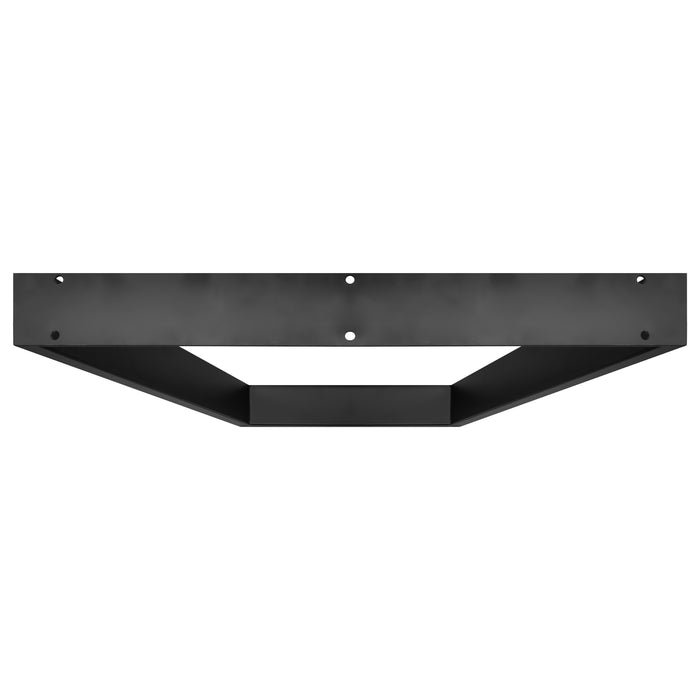 TRAPEZOID - Set di 2 piedi per tavolo in acciaio polverizzato con forma trapezoidale. Colore nero. Altezza da terra 71cm