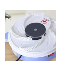 Trappola Elettronica Per Mosche Zanzare Repellente Insetti Esca E Disco Rotante         