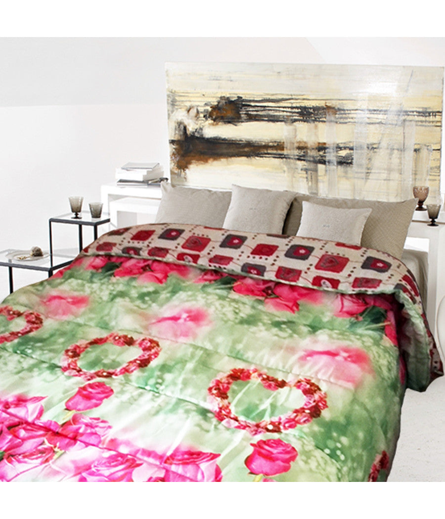 Trapunta Double Face Style Matrimoniale 2 Piazze Doppia 300gr Anallergico Chiaro         