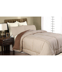 Trapunta Doubleface Matrimoniale 1 Piazza E 1/2 Mezza Beige Marrone Anallergico         