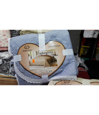 Trapuntino Matrimoniale 255x255cm Con Bordi Merlettati Colore E Fantasia Casuale         