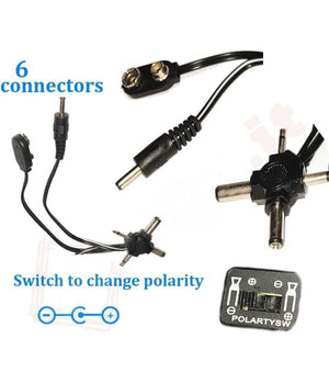 Trasformatore Alimentatore Universale 1000ma Da 1.5v A 12v Ac Dc Connettori Ita         