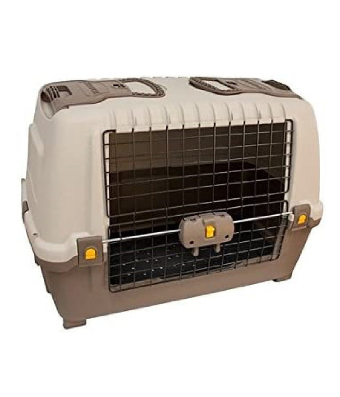 Trasportino Accessorio Da Viaggio Per Cane Per Auto In Plastica Ferro 77x41x53cm         