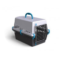 Trade Shop - Trasportino Con Griglia In Metallo Per Cani E Gatti Da Viaggio 50 X 33 X 32 Cm -