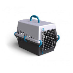 Trade Shop - Trasportino Con Griglia In Metallo Per Cani E Gatti Da Viaggio 50 X 33 X 32 Cm -