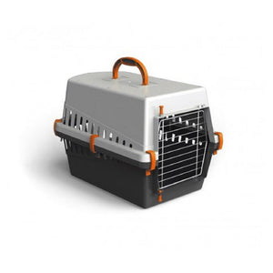 Trade Shop - Trasportino Con Griglia In Metallo Per Cani E Gatti Da Viaggio 50 X 33 X 32 Cm -