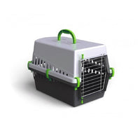 Trade Shop - Trasportino Con Griglia In Metallo Per Cani E Gatti Da Viaggio 50 X 33 X 32 Cm -