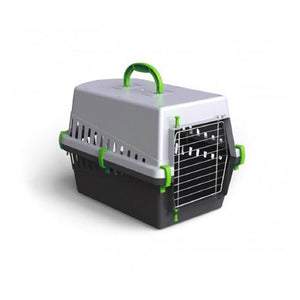 Trade Shop - Trasportino Con Griglia In Metallo Per Cani E Gatti Da Viaggio 50 X 33 X 32 Cm -