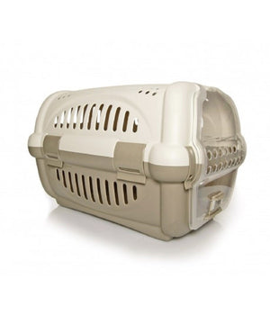 Trasportino In Plastica Modello Rhino Per Cani E Gatti Da Viaggio 51x34,5x33 Cm         