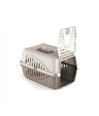 Trasportino In Plastica Per Animali Panzer Made In Italy 50 X 33 X 21 Cm         
