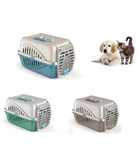 Trasportino In Plastica Per Animali Panzer Made In Italy 50 X 33 X 21 Cm         