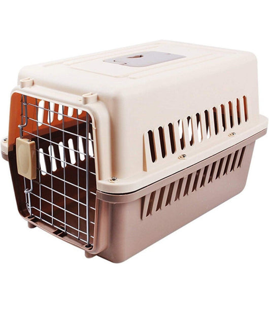 Trasportino Per Animali Gatto Cane Borsa Viaggi Portatile Traspirante 81x60x59cm         