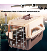 Trasportino Per Animali Trasporto Gatti Cani Gabbia Viaggio Portatile 66x47x46cm         
