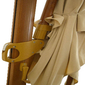 Obrellone Trastevere bianco (tela) - legno larice (palo)