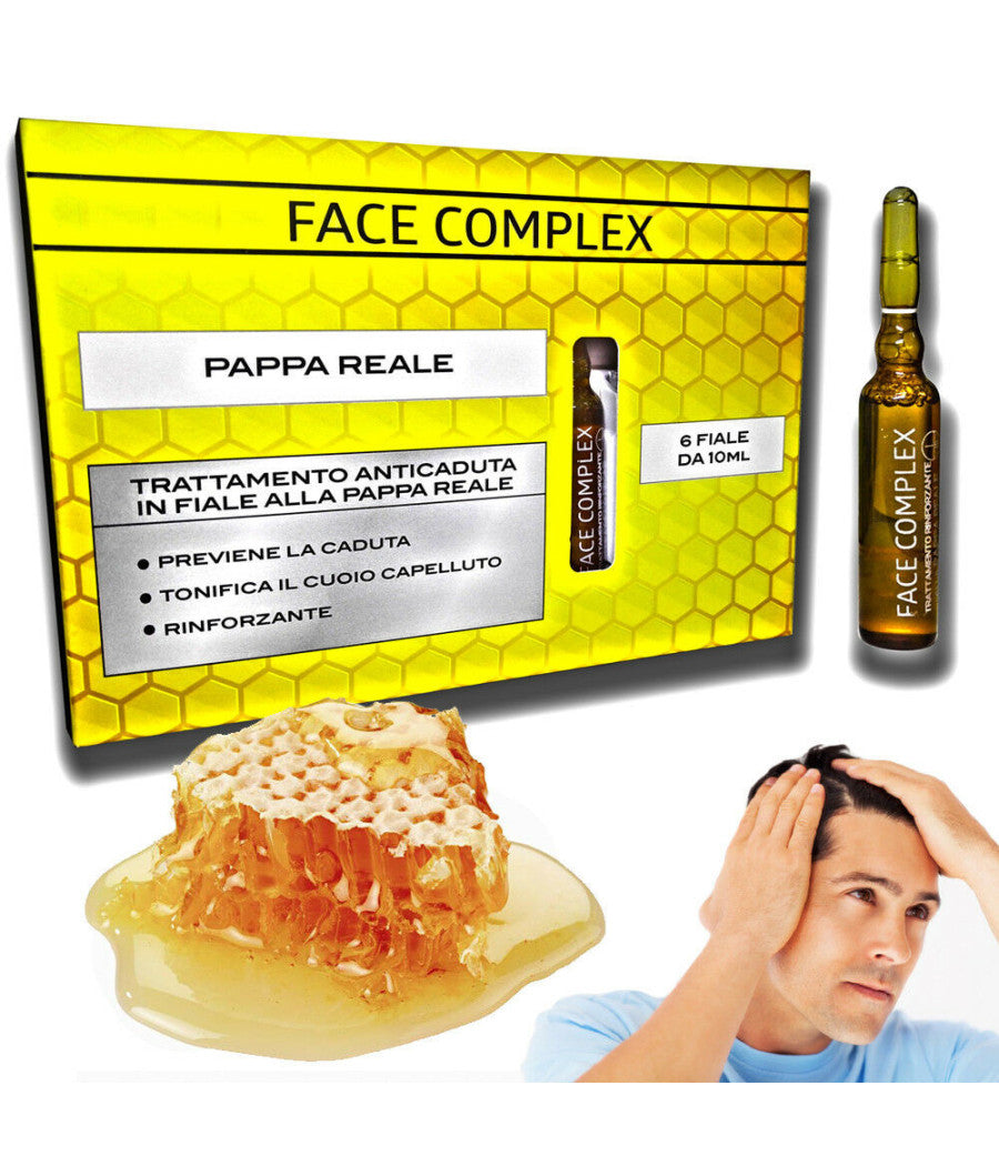 Trattamento Capelli Fiale Anti Caduta Alla Pappa Reale Contrasta La Caduta Fc309         