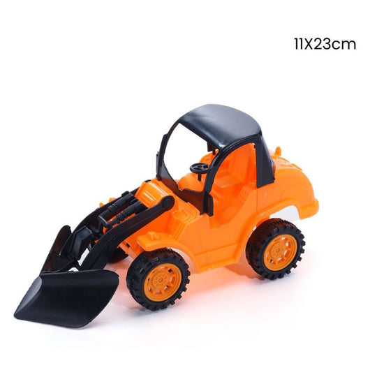 Trade Shop - Trattore Con Pala Scavatrice Arancione 11x23cm Giocattolo Per Bambini In Plastica 258286 -