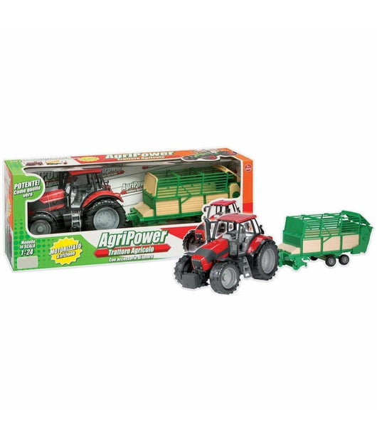 Trattore Motorizzato A Frizione Con Accessorio Di Lavoro 2 Colori Bambini 3+         
