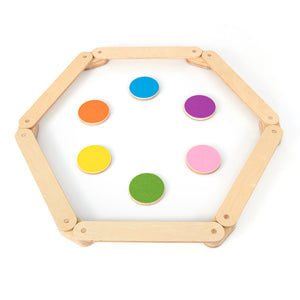 Trave d¡¯equilibrio in legno e pietre per gradini, Percorso ad ostacoli da ginnastica artistica in 12 pezzi-Giocattoli sportivi