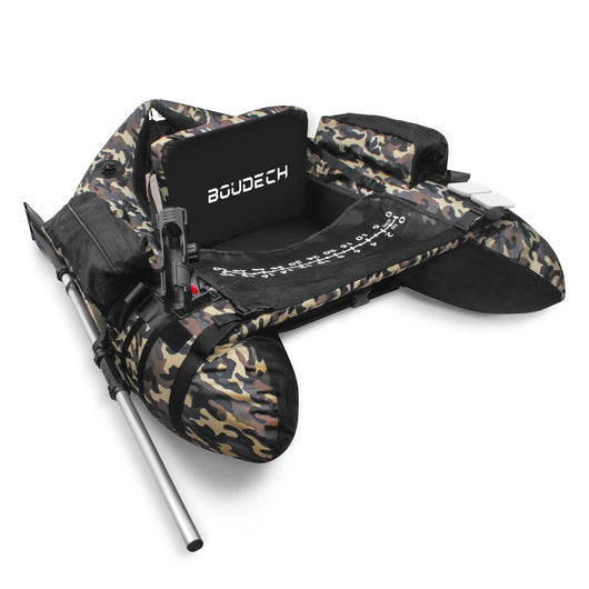 Trawler - Belly boat Barca da pesca gonfiabile in poliestere con doppia camera d'aria, 110 cm