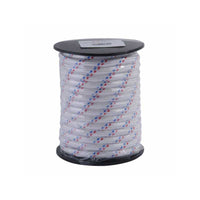 Treccia Pp mm 12 m 10 Bianca Fili Blu/Rossi