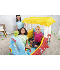 Trenino Gonfiabile Per Bambini 2 Anni+ Play Center 132x94x89cm Con Palline 93537         
