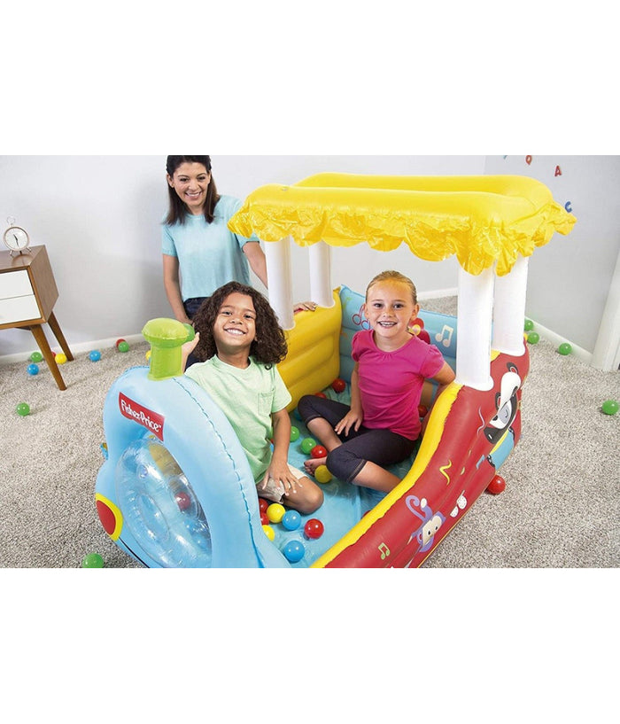 Trenino Gonfiabile Per Bambini 2 Anni+ Play Center 132x94x89cm Con Palline 93537         