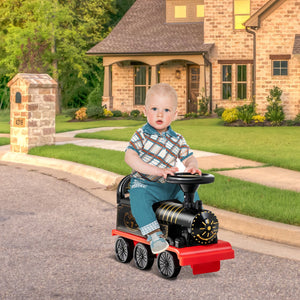 Treno elettrico con 16 pezzi di binari luci e suoni per bambini, Giocattolo per ragazzi e ragazze anni 3+ Nero-Macchinine giocattoli