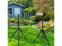 Treppiede per radiatore elettrico - 1,1-1,8 m - Nero