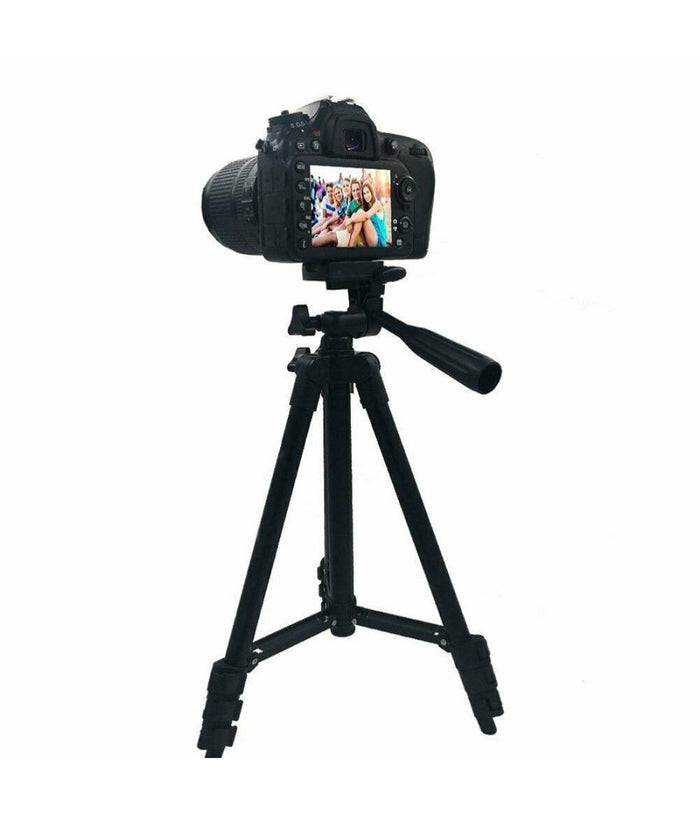 Treppiedi Universale Alluminio Tripode Cavalletto 102cm Smartphone Fotocamera         