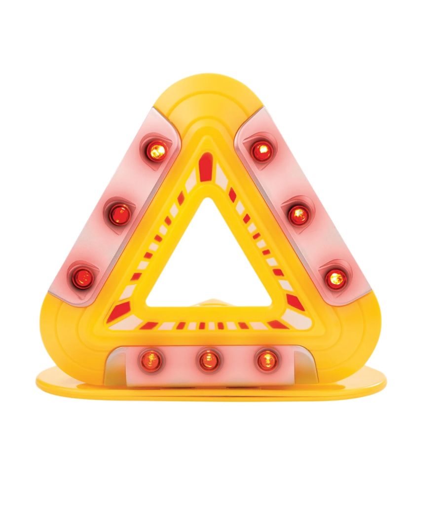 Triangolo Di Emergenza Per Auto A 9 Led Ricaricabile Segnale Pericolo Magnetico         